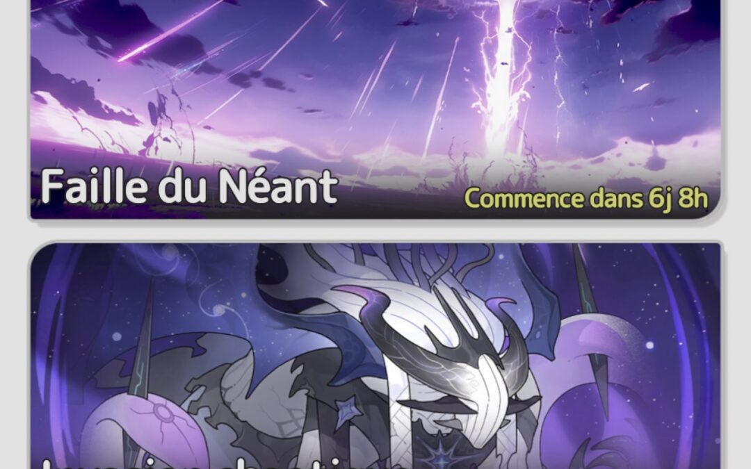 Evénements hebdomadaires